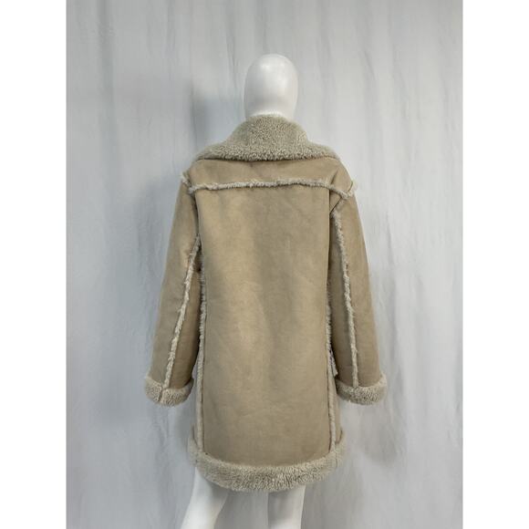 Simonmiller Midi Beige Polyester Jetz Coat Size S - Picture 3 of 5